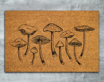 Mushroom Doormat, Welcome Mushroom Doormats, Mushrooms Doormats, Mushrooms Coir Mats, Welcome Funny Mushroom Door Mats