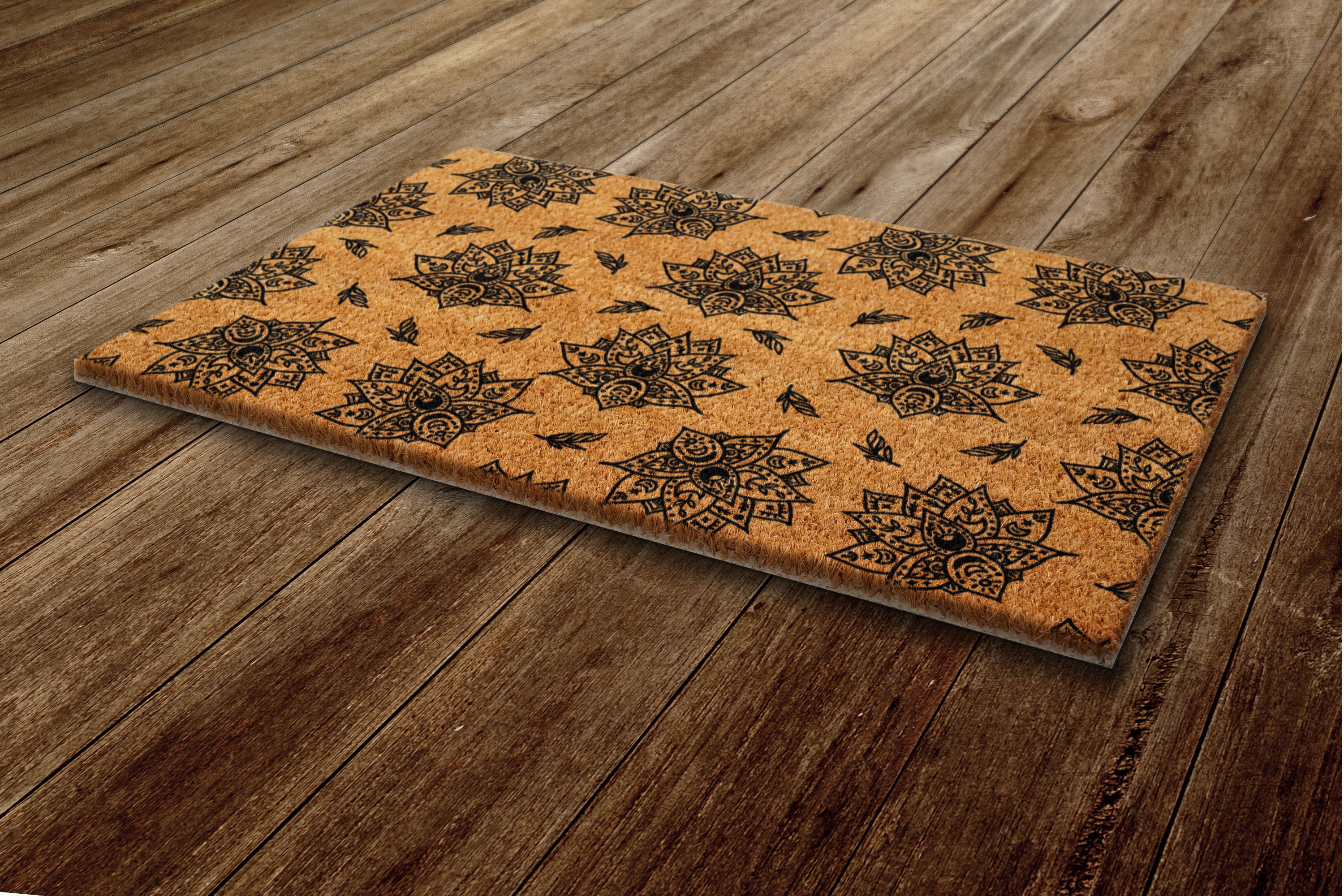 Wild Flowers Door Mat Flowers Pattern Coir Door Mats Etsy