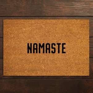 Welcome Doormats, Namaste Welcome Home Coir Doormat, Funny Home Coir Mats, Welcome Nameste Office Doormats