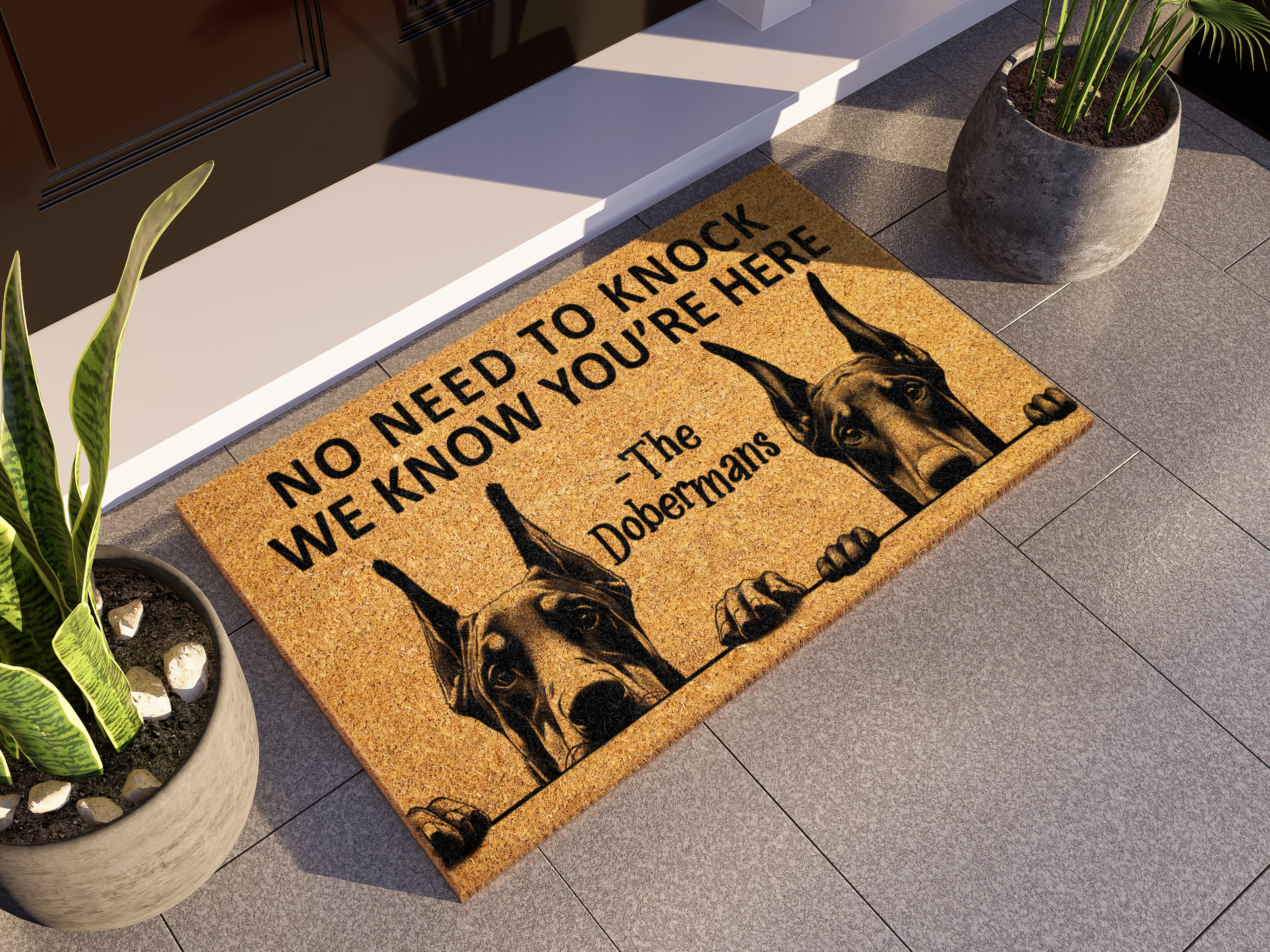 ドーベルマンマット Doberman Doormat - Etsy