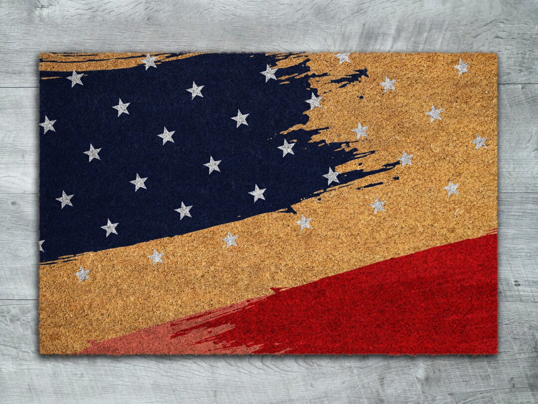 USA Flag Door Mat, Patriotic Door Mats, Funny Doormat, Mats Etsy