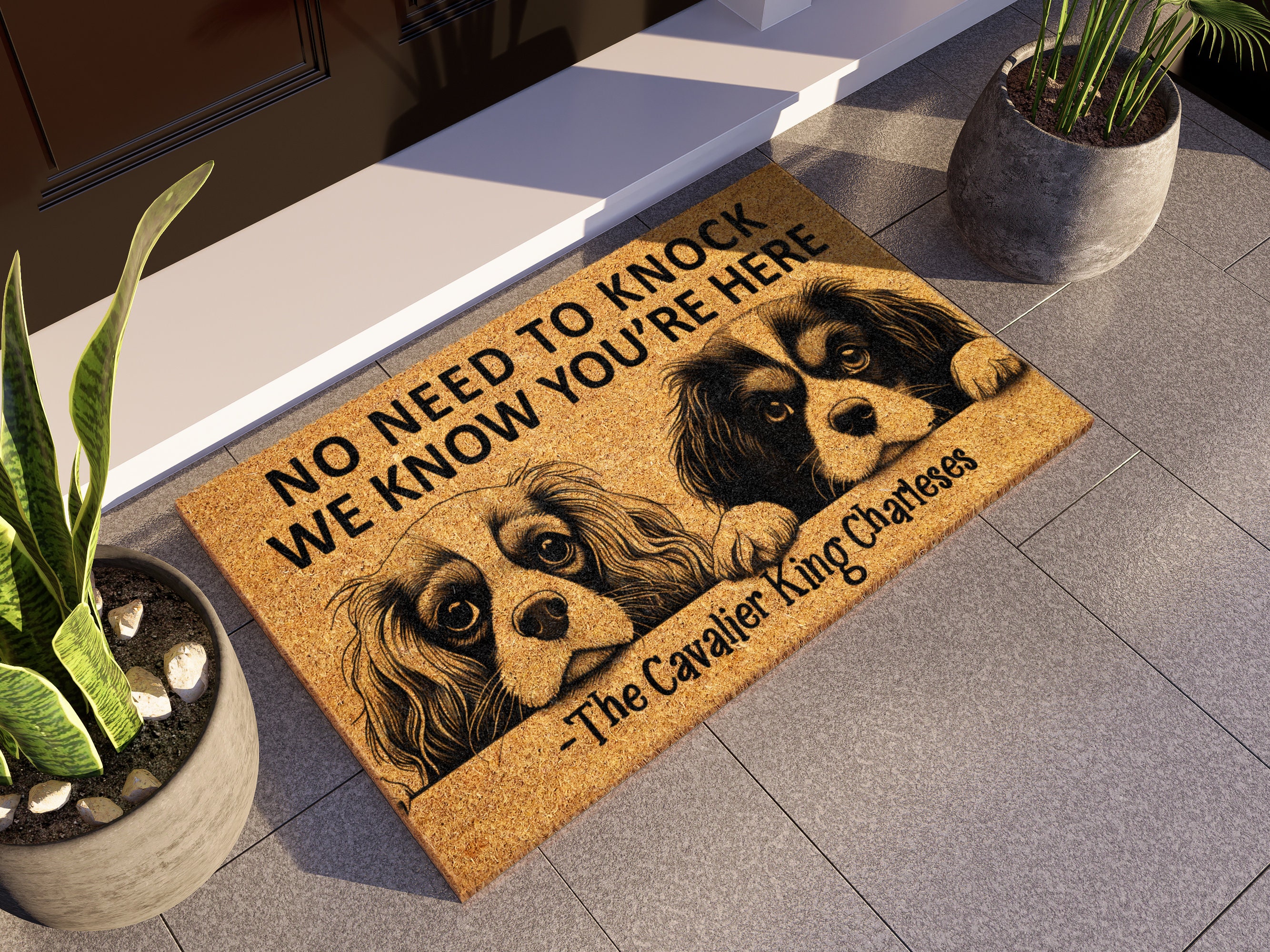 Cavalier king charles doormat hot sale