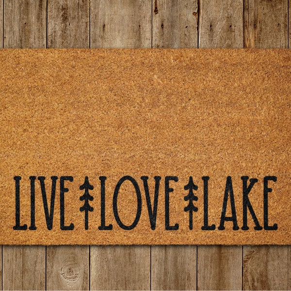 to the Lake Door Mat Etsy