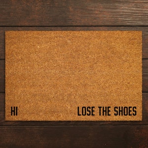 Hi Lose the Shoes Doormat, Funny Welcome Mat