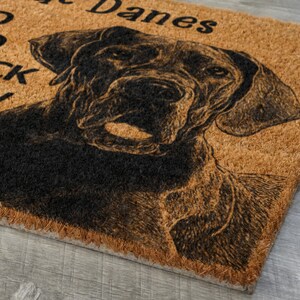 Great Danes Door Mat, Great Dane We Know You ARE HERE, No Need to Knock Great Danes Coir Door Mats, Great Danes Outdoor Coir Mat S756 bild 8