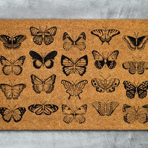 Butterflies Doormat, Welcome Doormats, Butterfly Outdoor Doormats, Butterflies Coir Mats, Welcome Funny Door Mats
