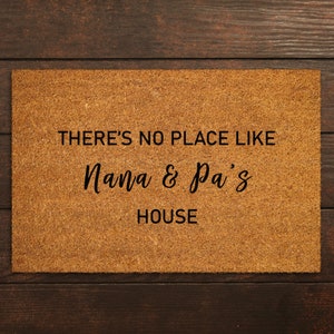 Nana and Pa&#39;s Doormats, Nana Doormats, Pa Door mat, New home gift, Love Family Doormat,  Door Mats,