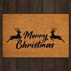 Merry Christmas Doormat, Merry Christmas Coir Door Mat, Front Door Mat, Outdoor Mats, Funny Doormat, Welcome Mats, Christmas Coir Mats