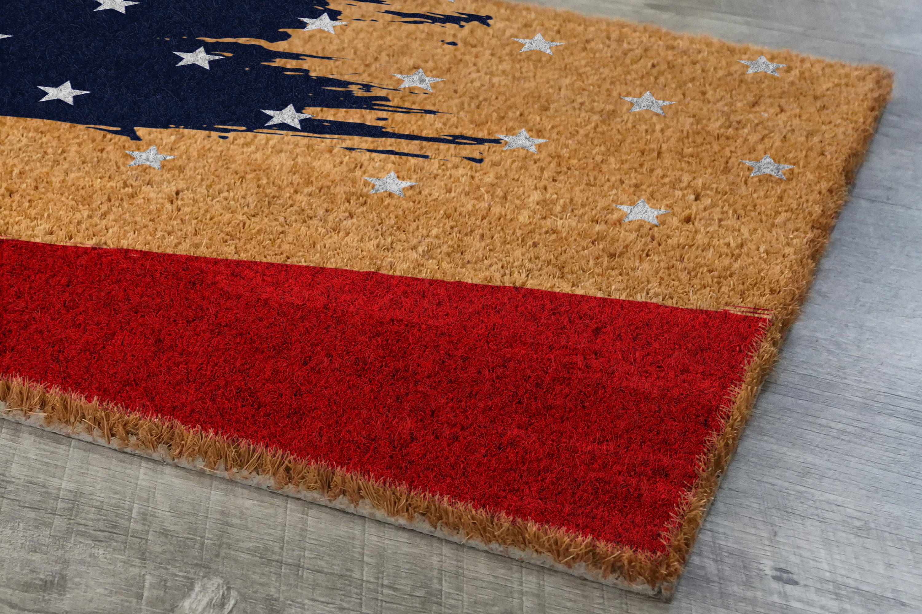 USA Flag Door Mat Patriotic Door Mats Funny Doormat Etsy