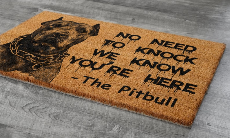 The Doberman Coir Door Mat, Welcome Hope You Like Dobermans Dog