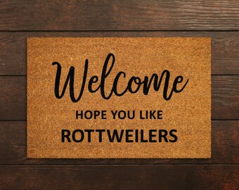 rottweiler doormat
