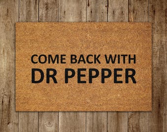Comeback met Dr Pepper-deurmat, lentedeurmatten, deurmat boerderij, lentedeurmatten, grappige deurmat, welkomstmatten S473