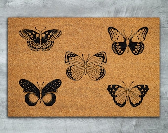 Butterfly Doormat, Welcome Doormats, Butterflies Outdoor Doormats, Butterfly Coir Mats, Welcome Funny Door Mats