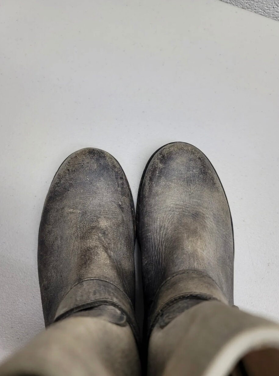 frye veronica distressed leather boots