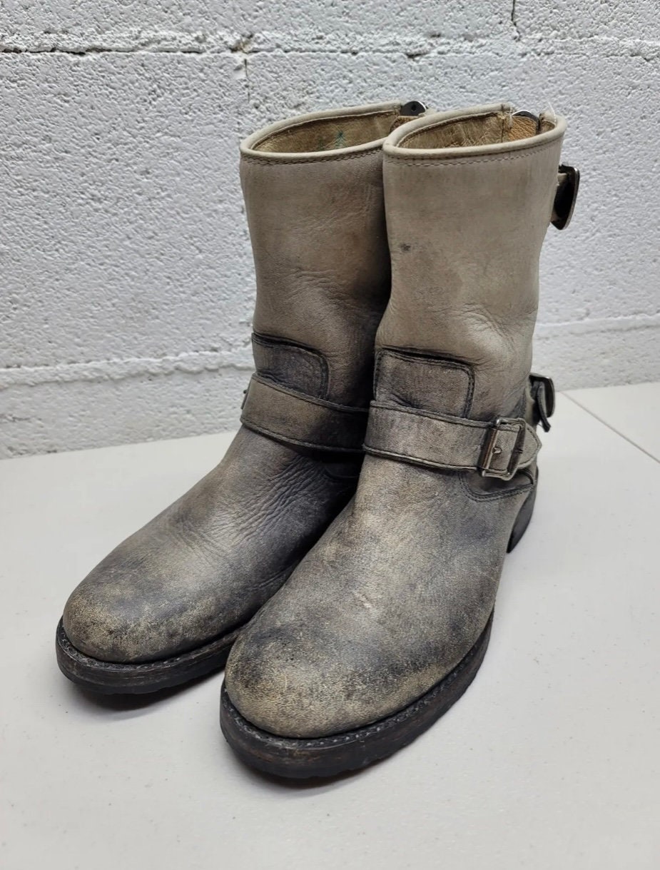 frye veronica distressed leather boots