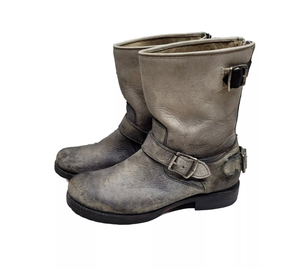 frye veronica distressed leather boots