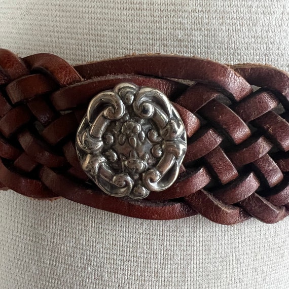 Vintage Women’s Size Medium Brown Genuine Leather… - image 3