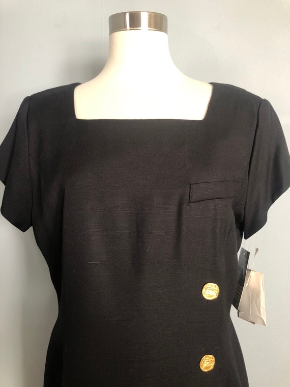 Vintage Jones New York Black Deadstock Dress Gem