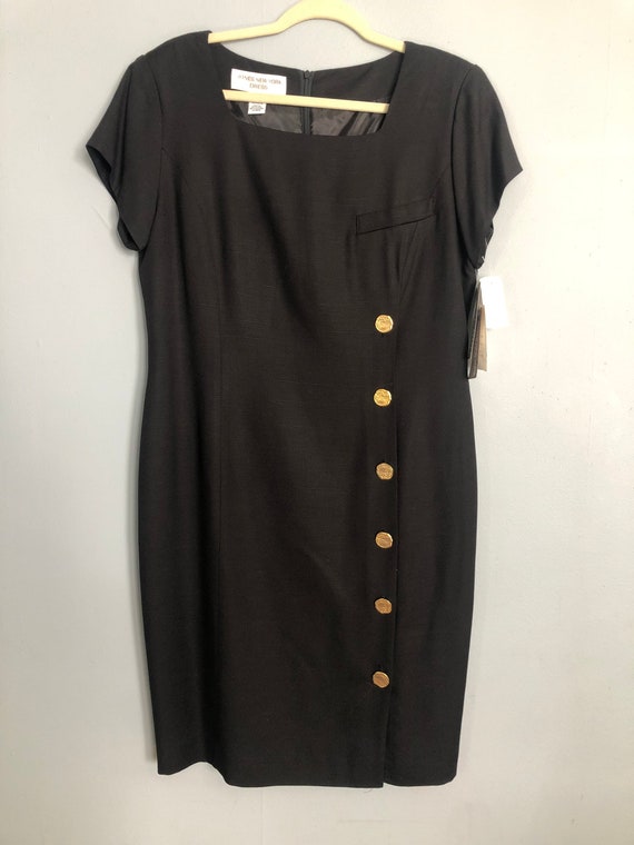 Vintage Jones New York Black Deadstock Dress Gem