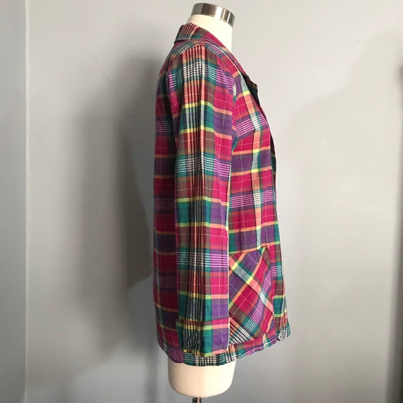 Vintage Plaid Blazer - image 3