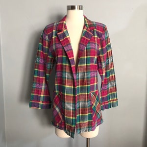 Vintage Plaid Blazer