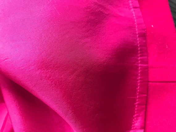 Vintage Pink Wool Pencil Skirt - image 6