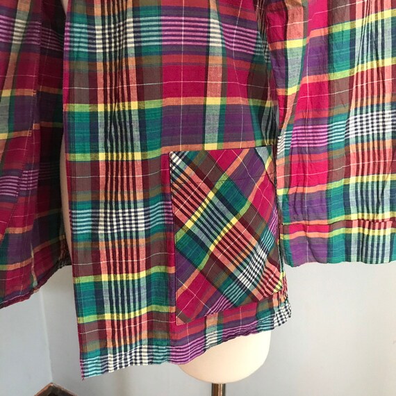 Vintage Plaid Blazer - image 5