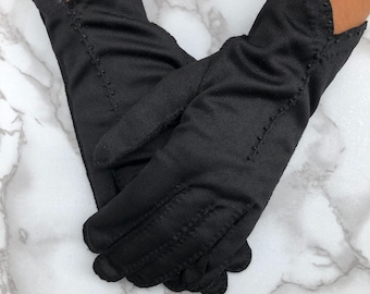 Vintage Black Gloves
