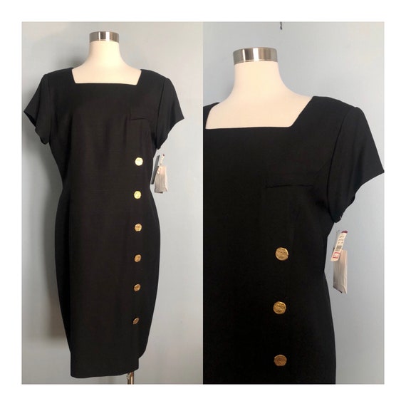 Vintage Jones New York Black Deadstock Dress Gem