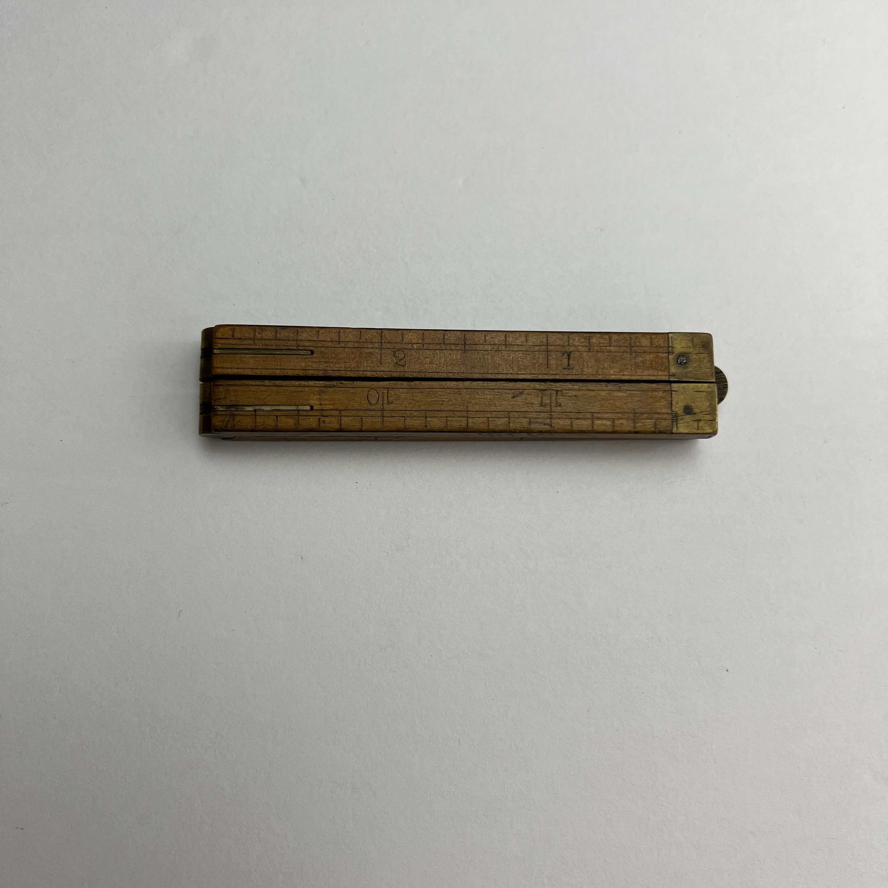 Folding Ruler Helix Oxford Vintage 12 Inch / 30cm Plastic Folding Pocket Ruler  Clear Stationery for School, Office, Work 
