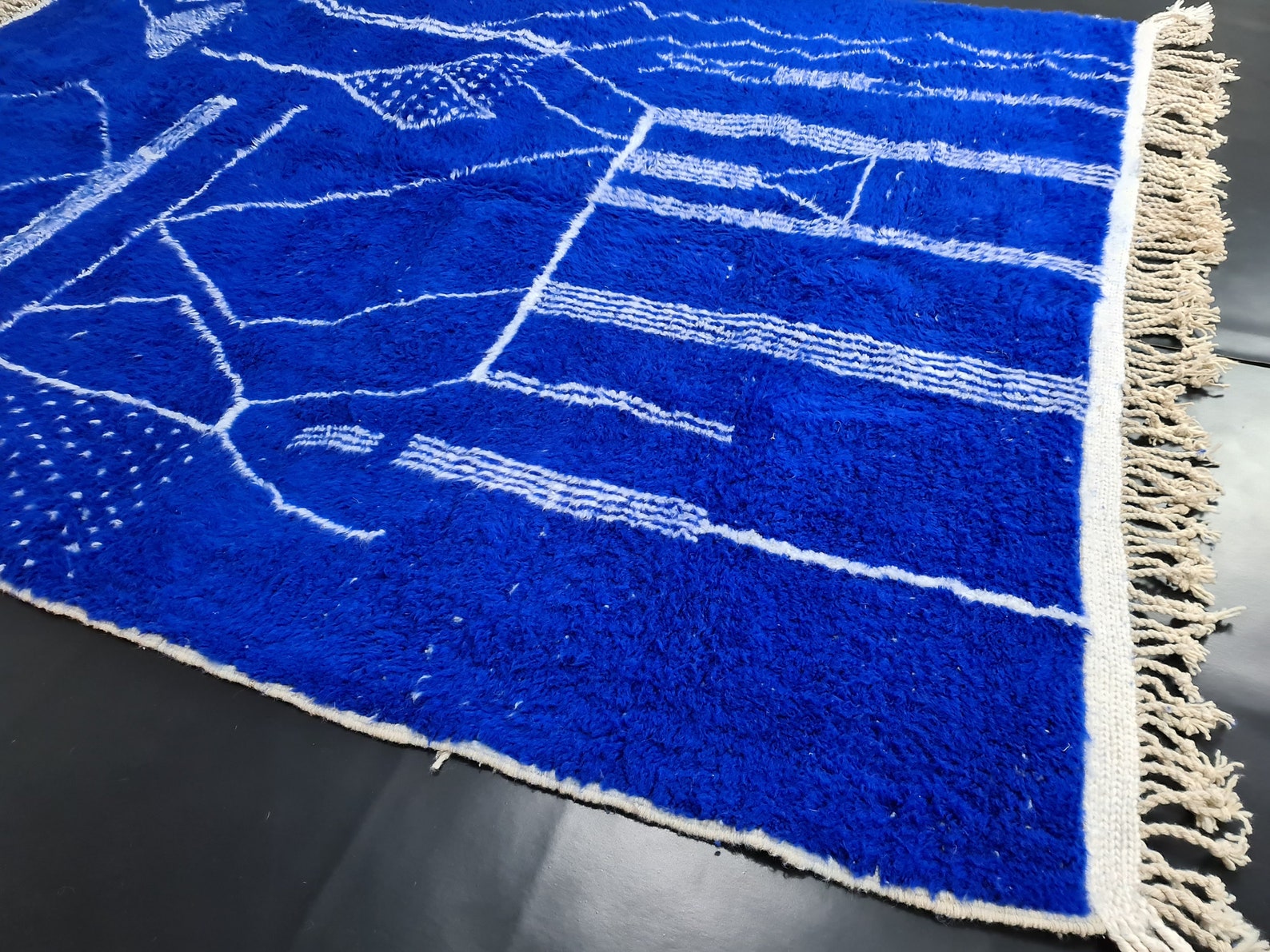 BLUE OCEAN RUG Amazing Abstract Area Rug for Your Living Etsy