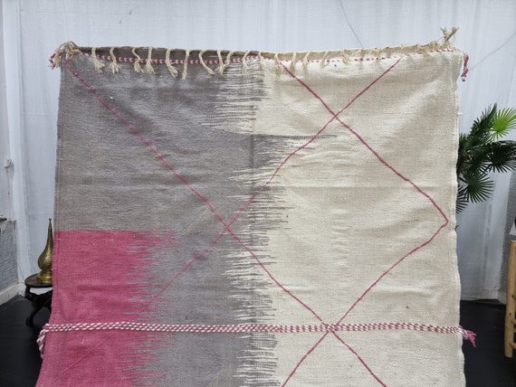Tapis Berbère Marocain Fait Main 6,7x10 Ft – Laine Vibrante Couleurs Boho