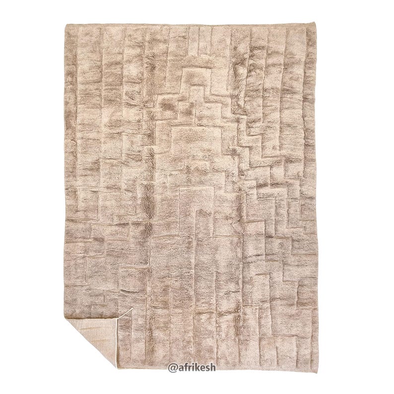 LARGE MRIRT RUG 10x13, Moroccan Shag Rug, High Quality Wool Rug, Tufted