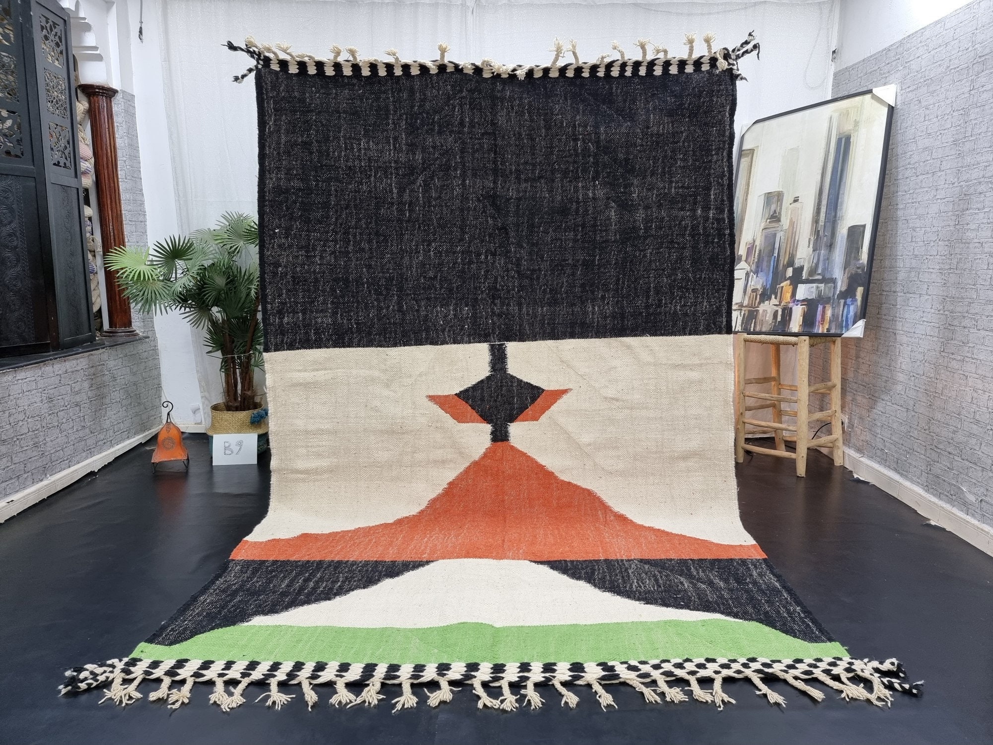 Almofada retangular Berber Kilim