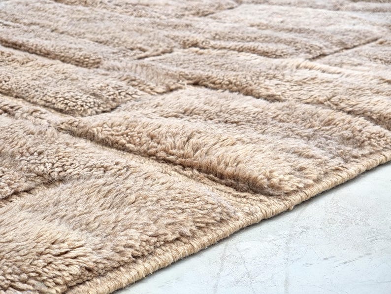 LARGE MRIRT RUG 10x13, Moroccan Shag Rug, High Quality Wool Rug, Tufted