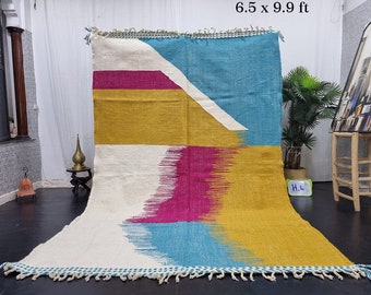 ハンドメイドのザナフィラグ、ハンドメイドのモロッコラグ、フラット