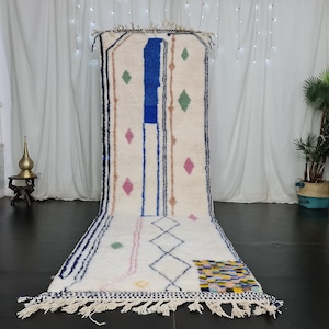 Custom Beni Ouarain White Rug, Moroccan Rug, White Wool Rug, Berber Rug, Tribal Abstract Rug, Handmade Moroccan, Teppish Marokko