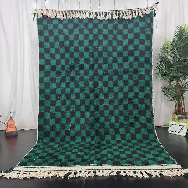 Dark Green Rug Etsy
