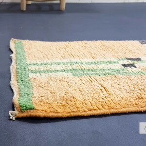 PRETTY BOUJAAD RUG, Moroccan Runner 2x11, Checkered Rug, Berber Rug, Large Orange and Purple Runner, Wool Rug, Handwoven Rug - Afrikesh Rug - One Side Fringes.
Pile Height: 1.5 cm-0.59 inches.