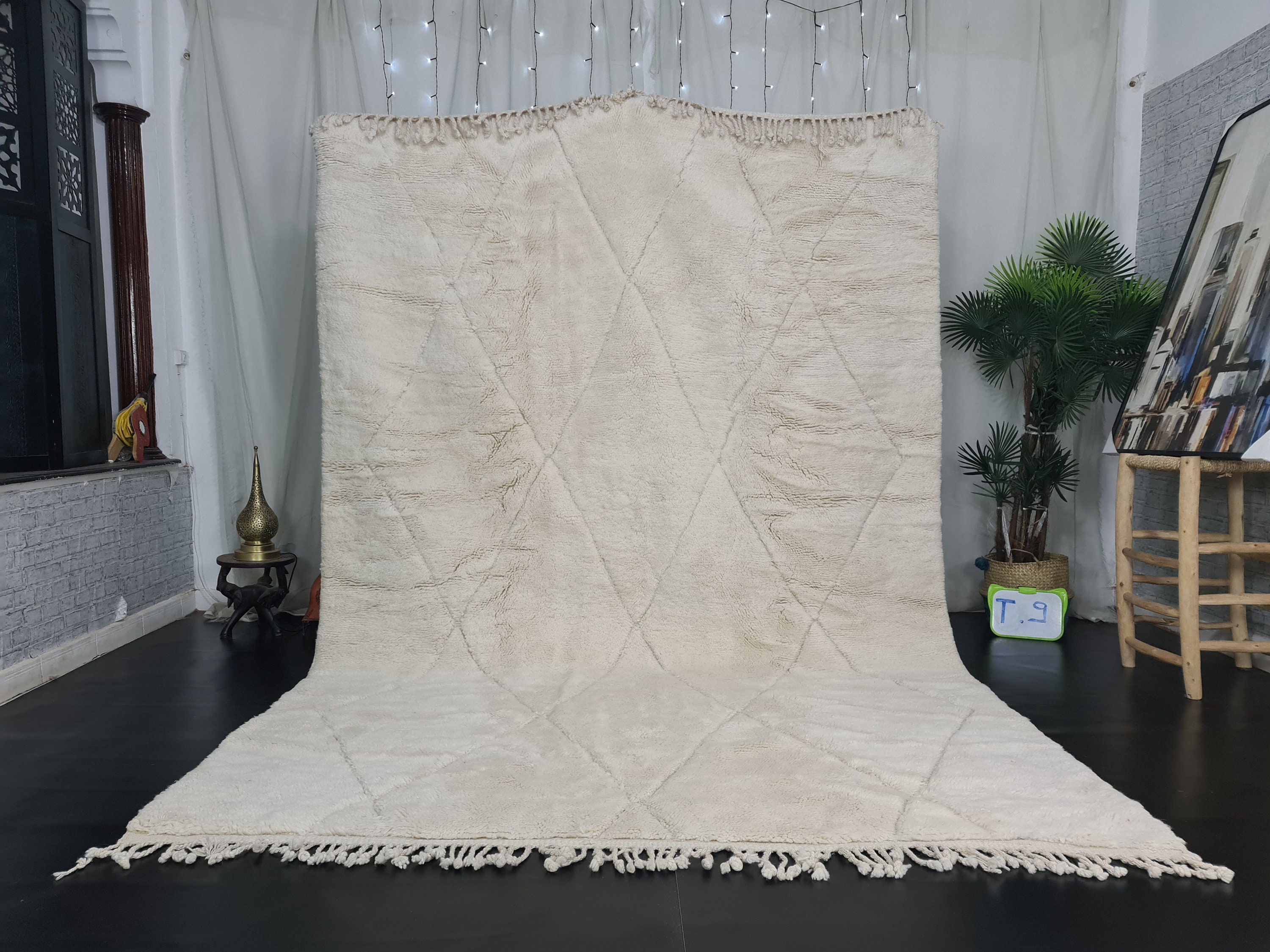 Tapis Berbère Marocain Fait Main - Laine De Mouton - 5.5x8.7 Ft - Multicolore Boho