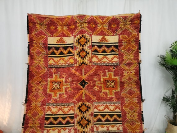 Taznakht Authentic ラグ、モロッコ Boujaad ラグ、Azilal ラグ