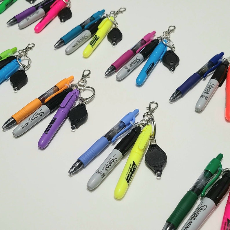 Badge Reel Accessories, Mini Pen, Keychain, Nurse Marker, Mini Light, Mini Marker, Nurse Doctor Badge Reel Colorful Badge Nurse Badge RN image 5