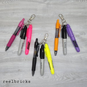 Badge Reel Accessories, Mini Pen, Keychain, Mini Marker, Mini Highlighter Nurse Doctor Badge Reel- Colorful Badge Nurse Badge- RN