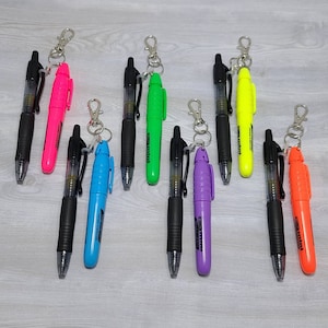 Badge Reel- Accessories-Mini Pen Mini Hilighter- Nurse Pen- Nurse Doctor Badge Reel- Colorful- ID Name Badge Clip Nurse Badge- RN Nurse Gift