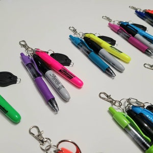 Badge Reel Accessories, Mini Pen, Keychain, Nurse Marker, Mini Light, Mini Marker, Nurse Doctor Badge Reel Colorful Badge Nurse Badge RN image 4