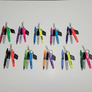 Badge Reel Accessories, Mini Pen, Keychain, Nurse Marker, Mini Light, Mini Marker, Nurse Doctor Badge Reel Colorful Badge Nurse Badge RN image 3