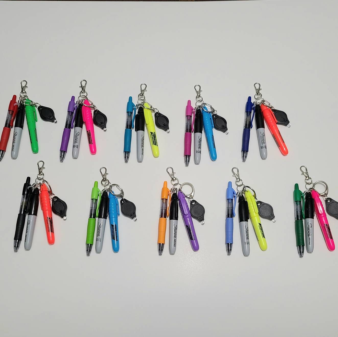 Badge Reel Accessories Mini Pen Keychain Mini Sharpie® Etsy