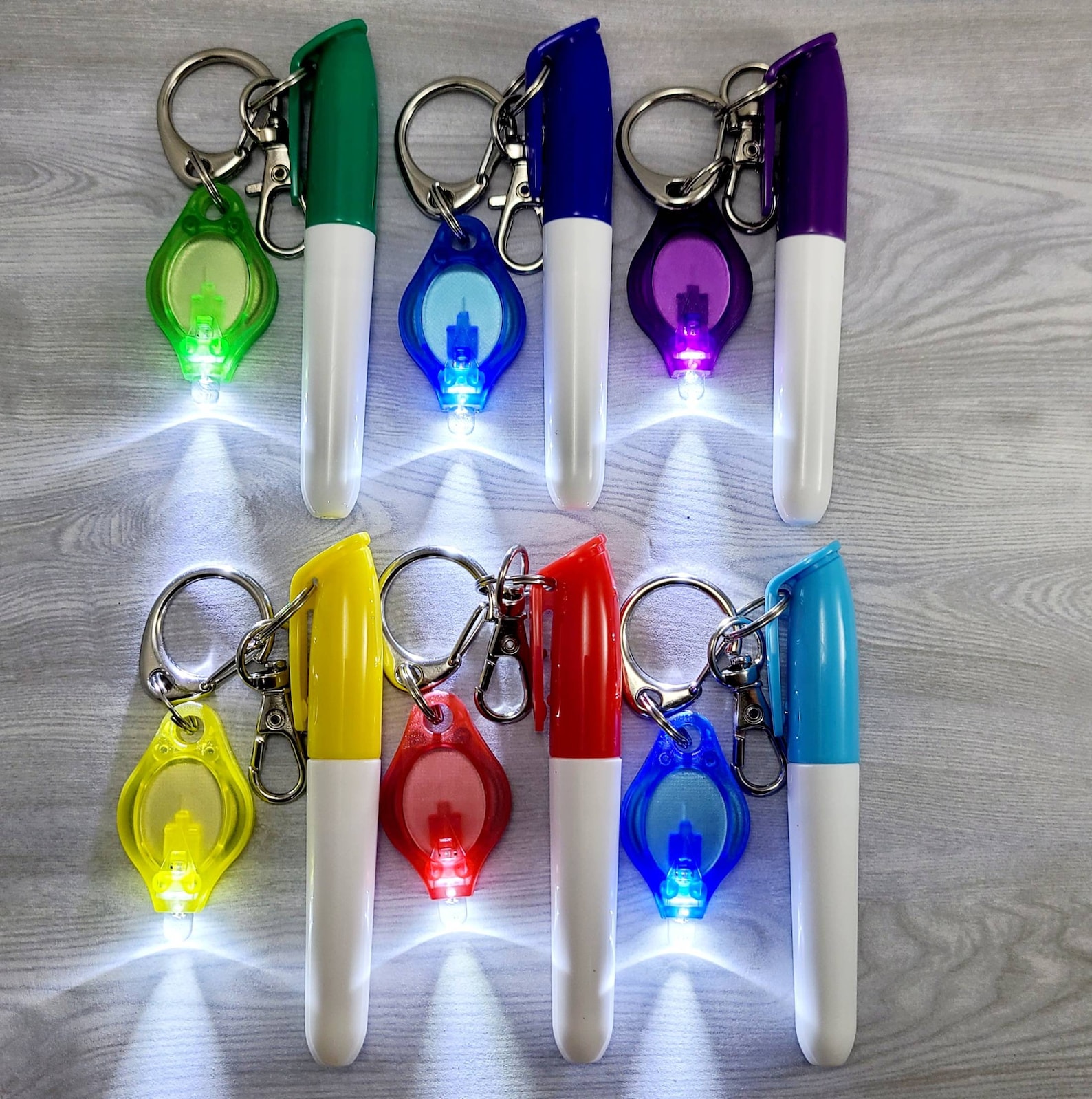 Mini Dry Erase Marker LED Light Combo Badge Reel Etsy