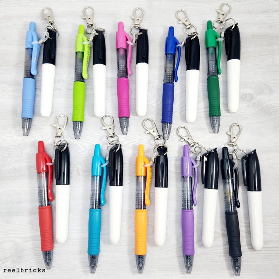Badge Reel Accessories Mini Pen Keychain Nurse Dry Erase Marker Mini Light  Mini Marker Nurse Badge Reel Colorful Teacher Clip 