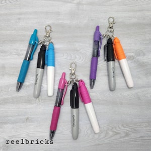 Badge Reel Accessories, Mini Pen, Keychain, Mini Marker, Mini Highlighter Nurse Doctor Badge Reel- Colorful Badge Nurse Badge- RN
